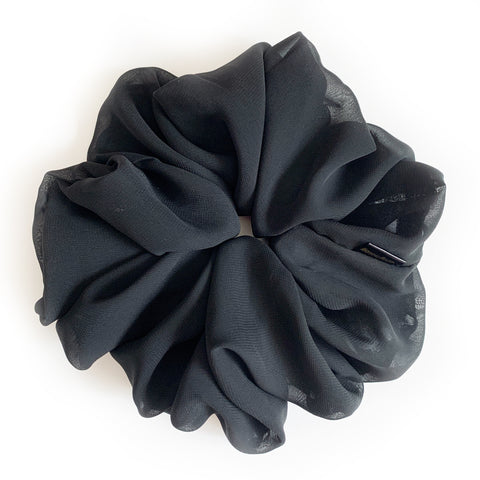 Scrunchie Chiffon Black color