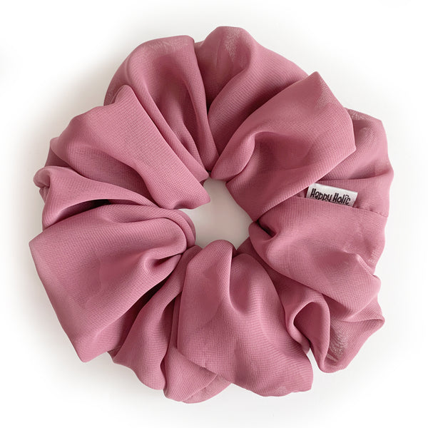 Scrunchie Chiffon Bordeaux color