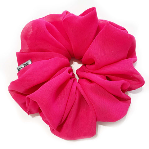 Scrunchie Chiffon Pink color