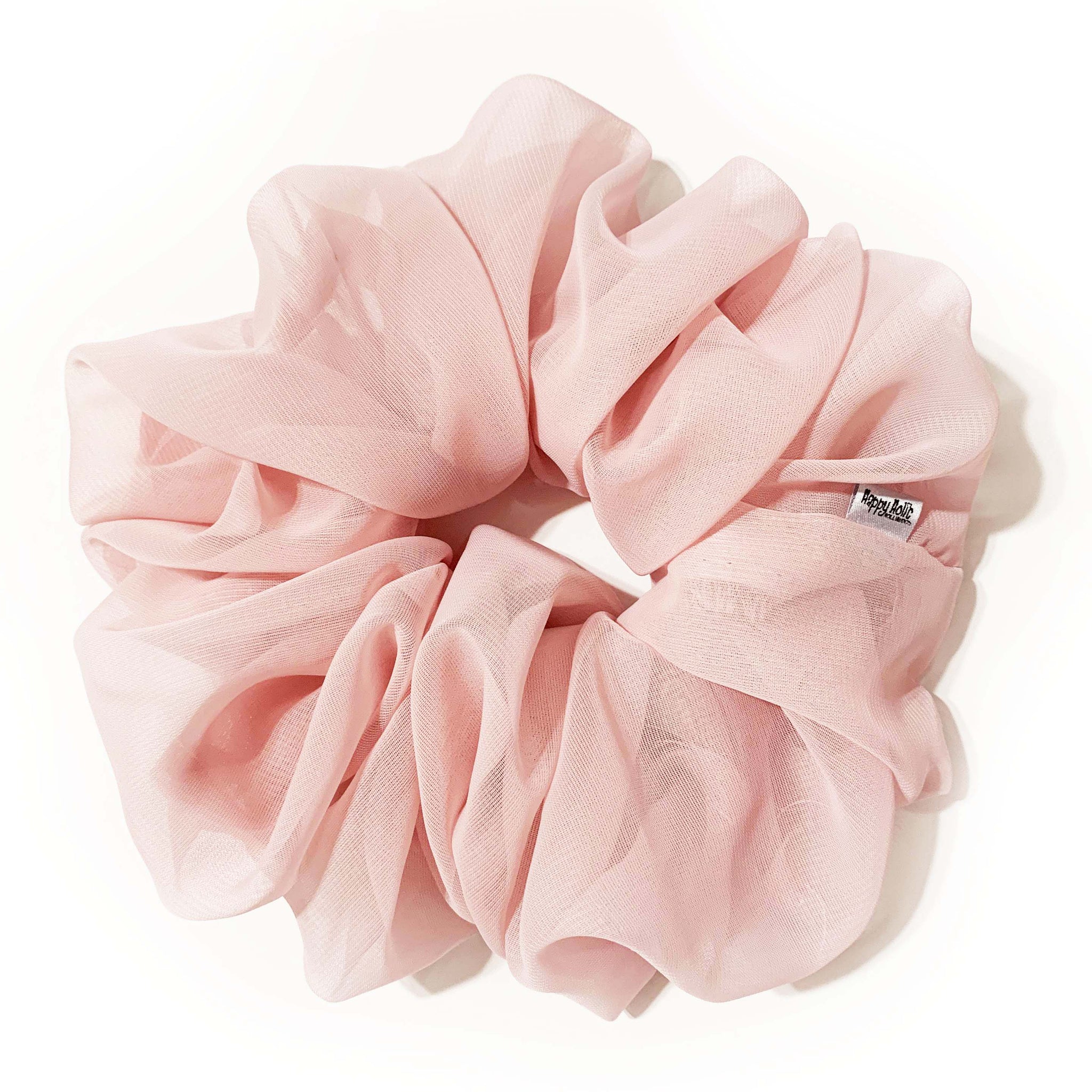 Scrunchie Chiffon SmokyPink color