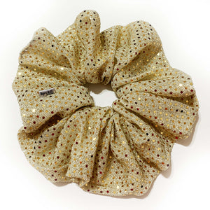 Scrunchie Glitter Gold color