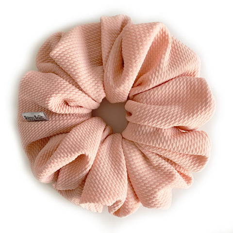 Scrunchie Knit Waffle Salmon Color