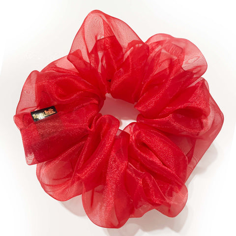 JAMBO size Scrunchie Organdy Red color