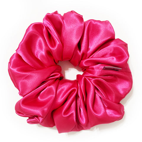 Scrunchie Satin Candy Pink color