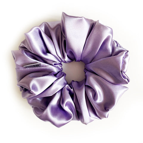 Scrunchie Satin Lilac Purple color