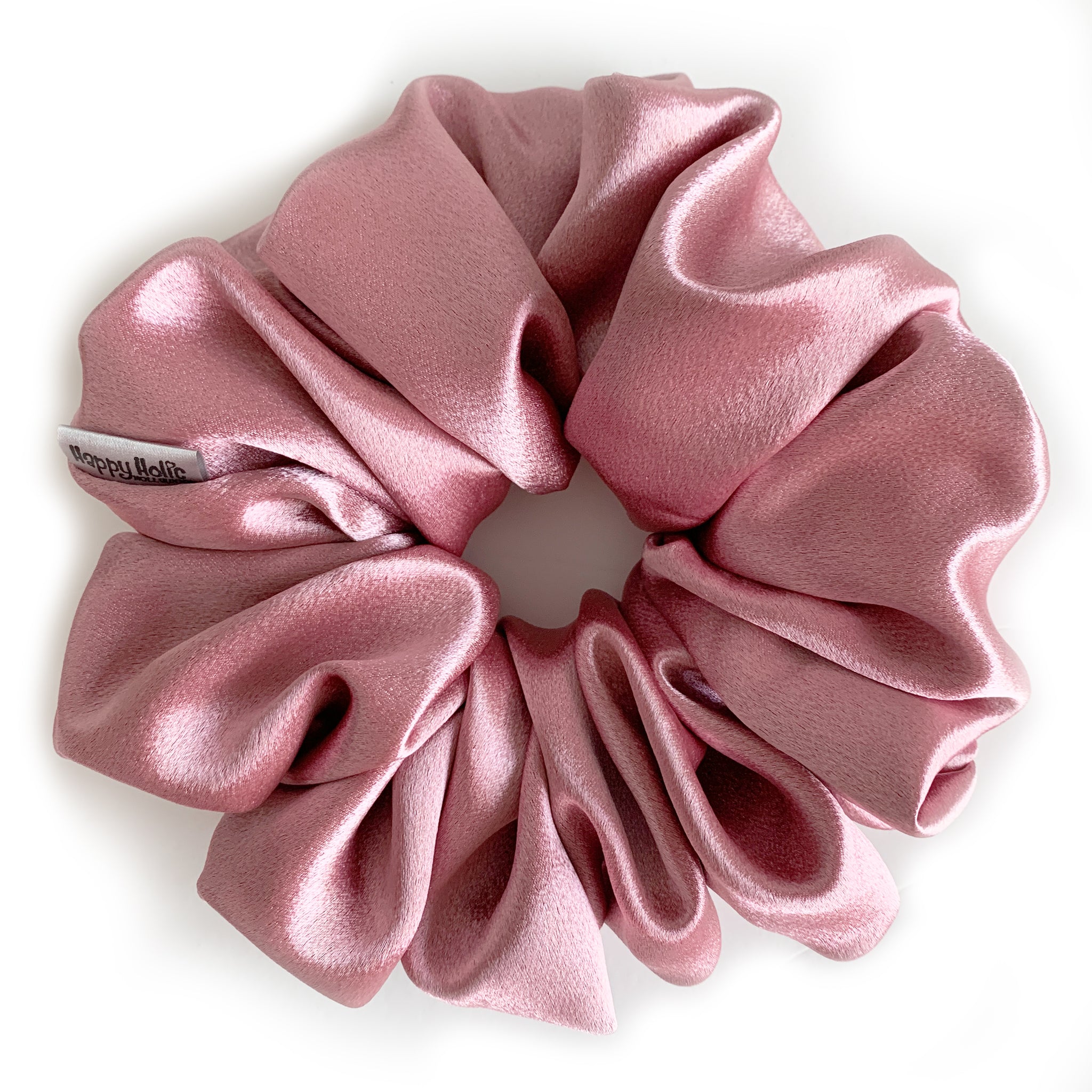 Scrunchie Premium Satin Smoky Pink color