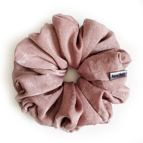 Scrunchie Satin Soft Berry Pink color