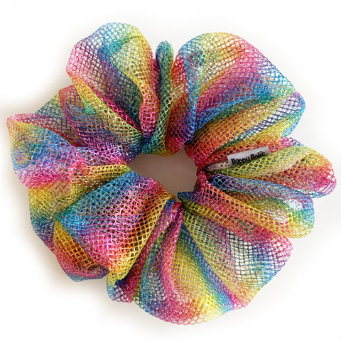Scrunchie Waterproof Rainbow Mesh color